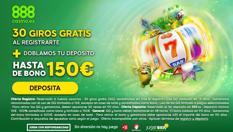 100 tiradas gratis casino sin depósito 888
